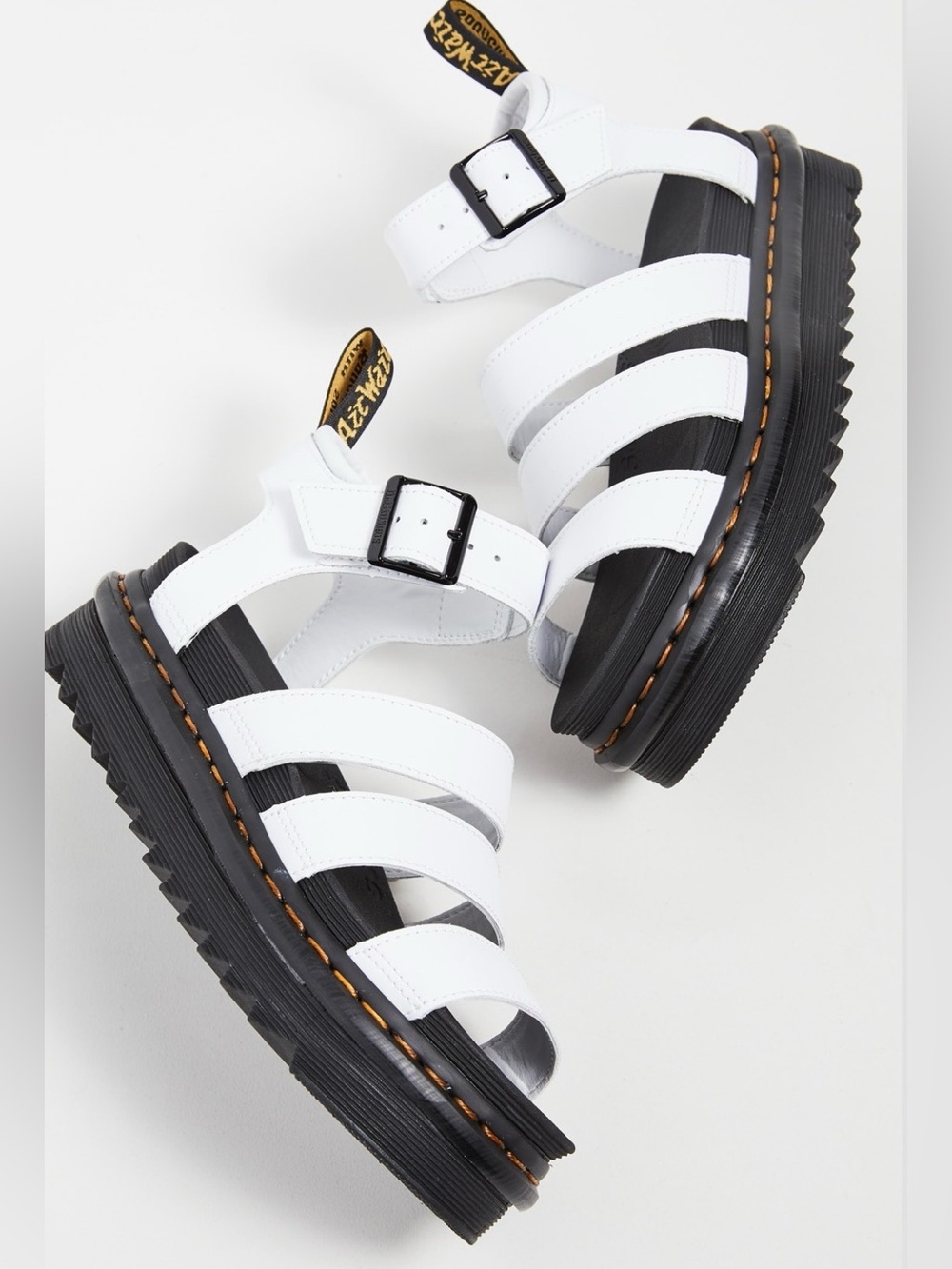 Doc Marten’s NWT White Blaire Leather Chunky Platform Sandals Women’s Size 11